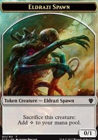 Eldrazi Spawn (011) // Vampire (004) Double-sided Token